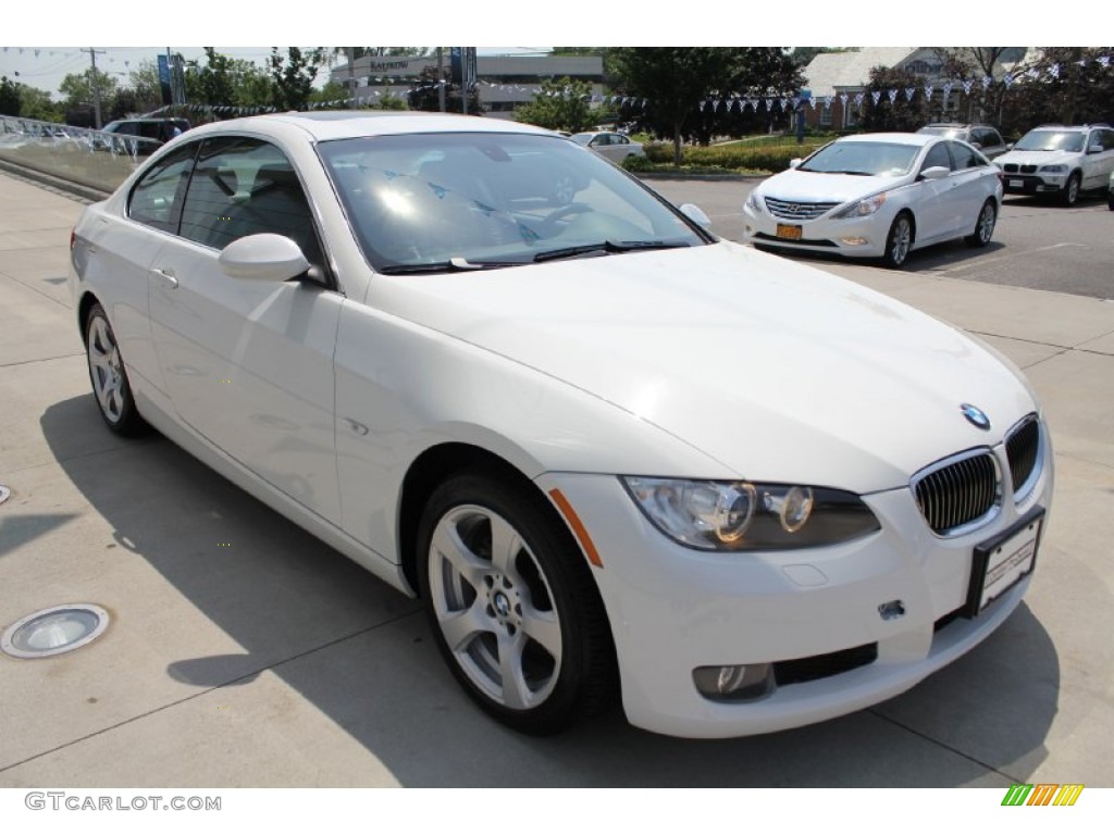 2008 3 Series 328xi Coupe - Alpine White / Black photo #7