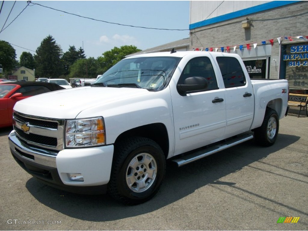 2011 Silverado 1500 LT Crew Cab 4x4 - Summit White / Ebony photo #3