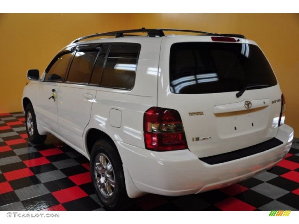 2004 Highlander V6 4WD - Super White / Ash photo #3