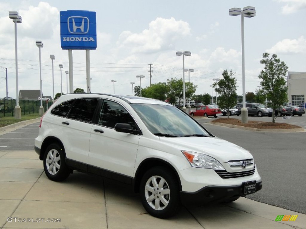 2009 CR-V EX - Taffeta White / Gray photo #3