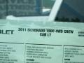 2011 Summit White Chevrolet Silverado 1500 LT Crew Cab 4x4  photo #41