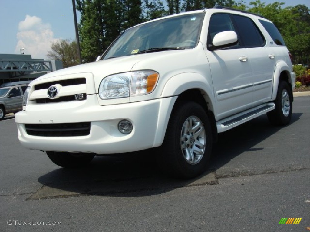 2007 Sequoia SR5 4WD - Natural White / Light Charcoal photo #1