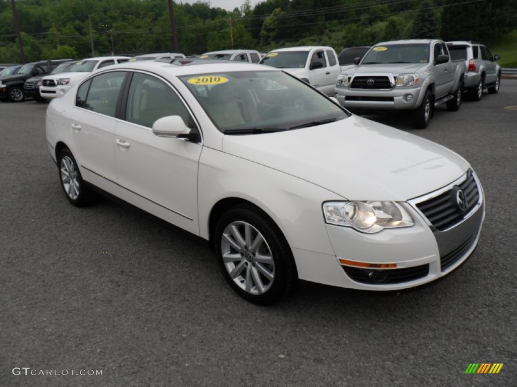 Candy White 2010 Volkswagen Passat Komfort Sedan Exterior Photo #50301486