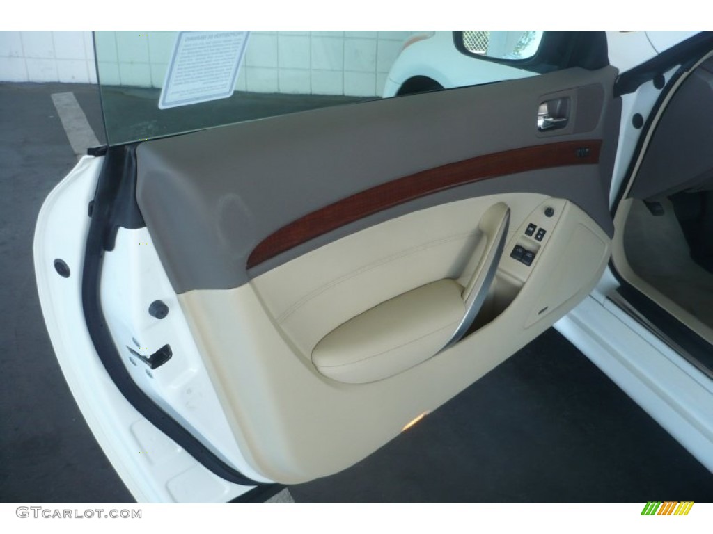 2008 Infiniti G 37 Journey Coupe Wheat Door Panel Photo #50301705