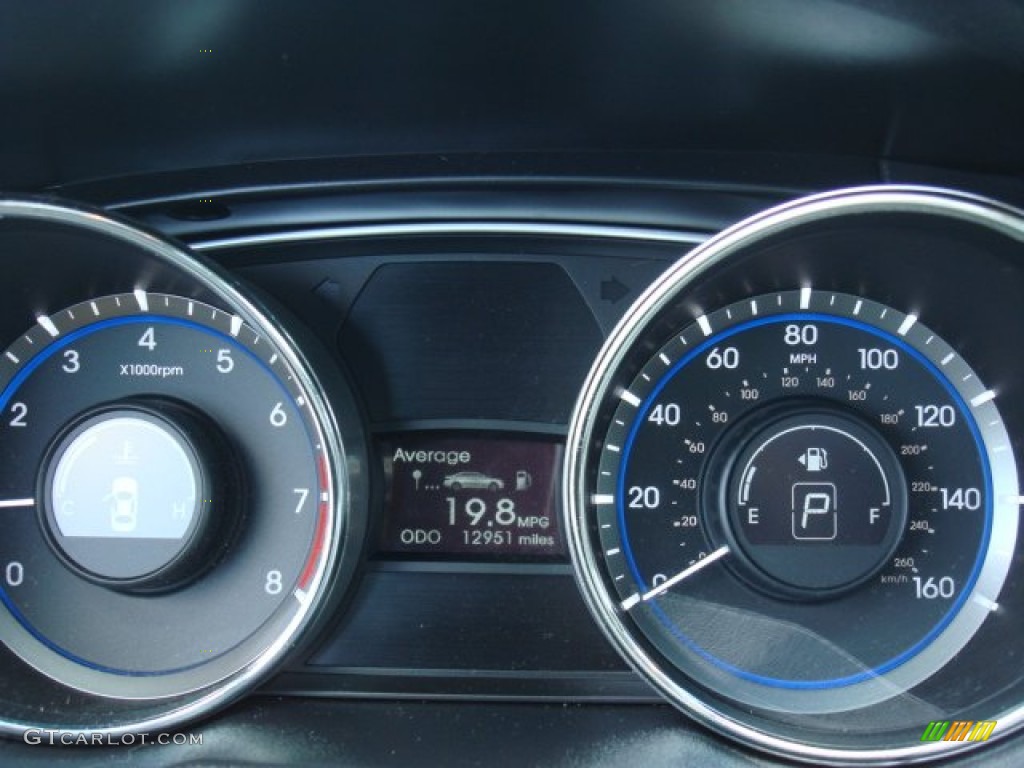 2011 Sonata SE - Indigo Blue Pearl / Gray photo #14