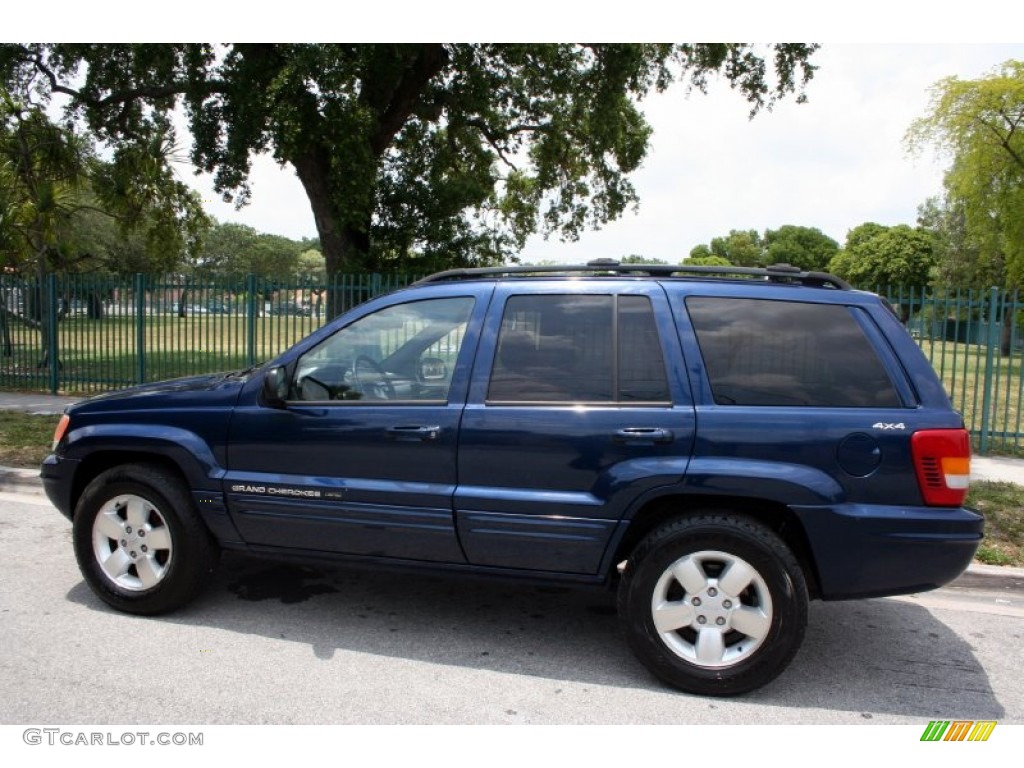 Patriot Blue Pearl 2001 Jeep Grand Cherokee Limited 4x4 Exterior Photo #50304732