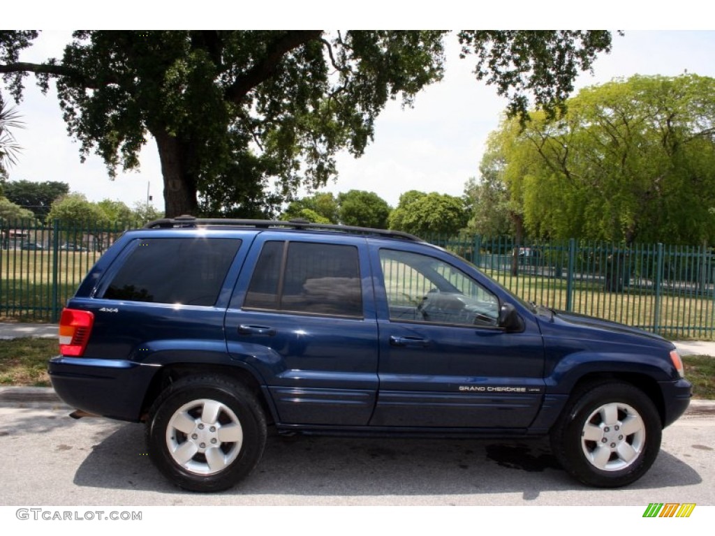 2001 Grand Cherokee Limited 4x4 - Patriot Blue Pearl / Agate photo #9