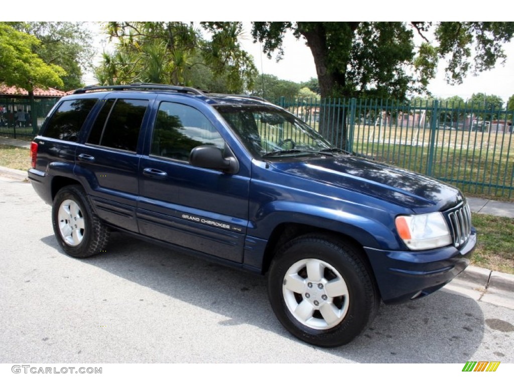 2001 Grand Cherokee Limited 4x4 - Patriot Blue Pearl / Agate photo #12