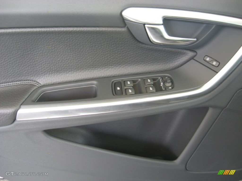 2012 Volvo S60 T6 AWD Off Black/Anthracite Black Door Panel Photo #50305242
