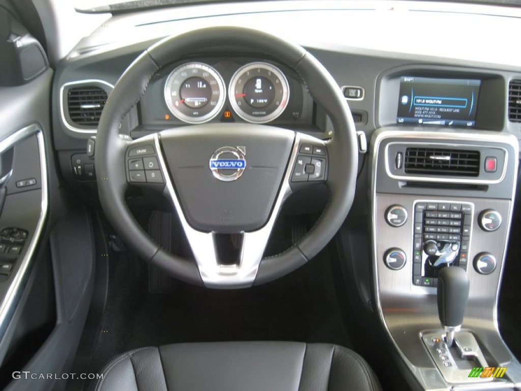 2012 Volvo S60 T6 AWD Off Black/Anthracite Black Dashboard Photo #50305350