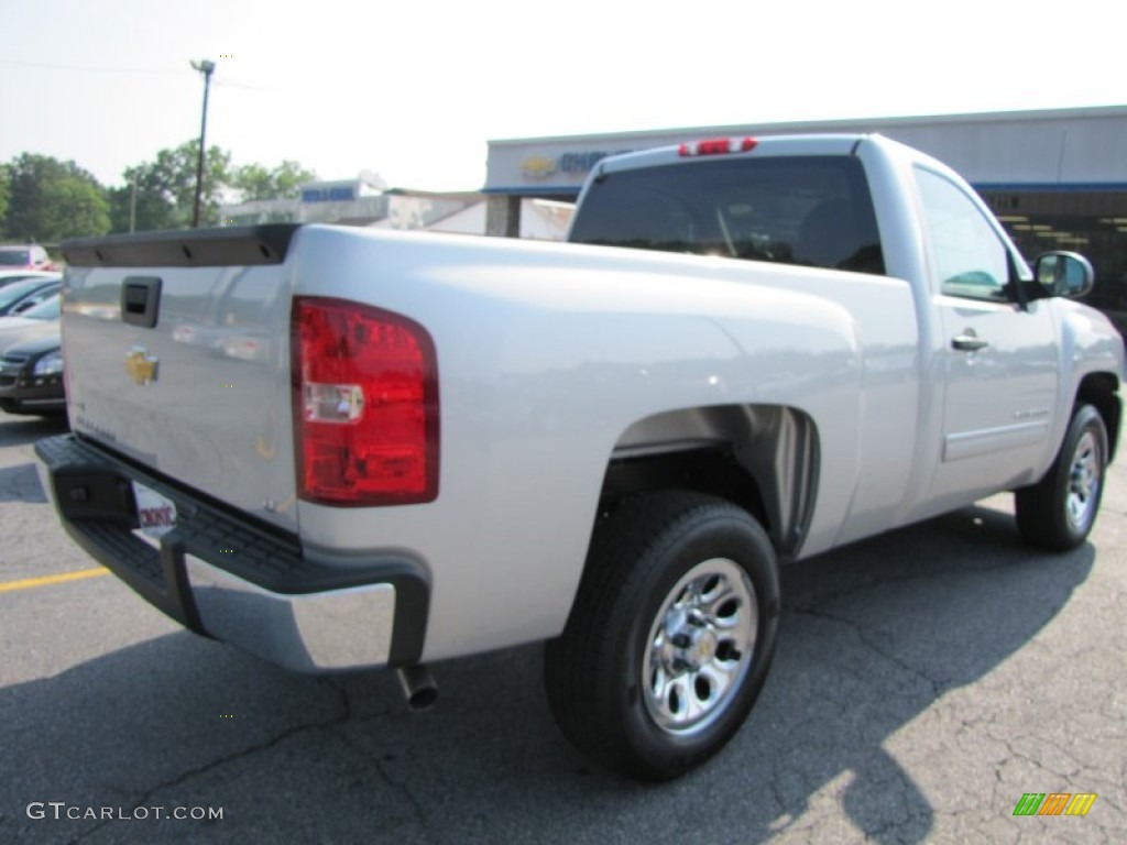 2011 Silverado 1500 LT Regular Cab - Sheer Silver Metallic / Light Titanium/Ebony photo #6