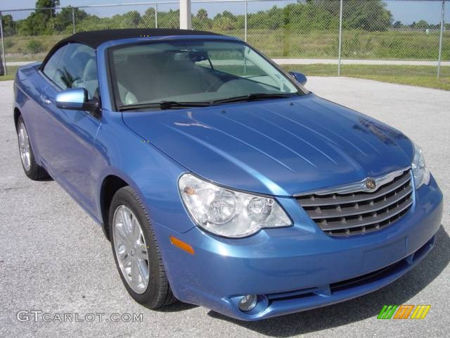 2008 Sebring Limited Convertible - Marathon Blue Pearl / Dark Slate Gray/Light Slate Gray photo #1