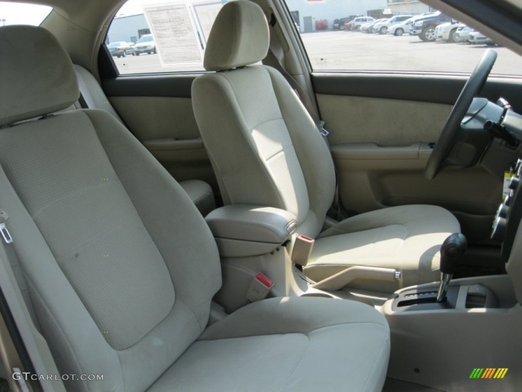 Beige Interior 2007 Kia Spectra EX Sedan Photo #50306706