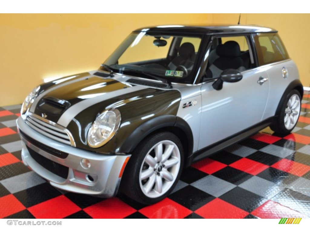 2003 Cooper S Hardtop - Pure Silver Metallic / Space Grey/Panther Black photo #2