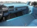 Blue 1996 Ford F250 XL Extended Cab Dashboard