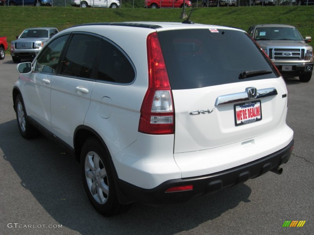 2009 CR-V EX-L - Taffeta White / Gray photo #8