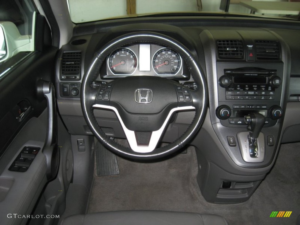 2009 CR-V EX-L - Taffeta White / Gray photo #24