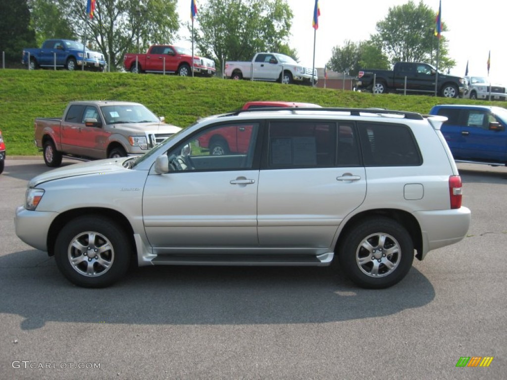 2004 Highlander Limited V6 4WD - Millenium Silver Metallic / Ash photo #1