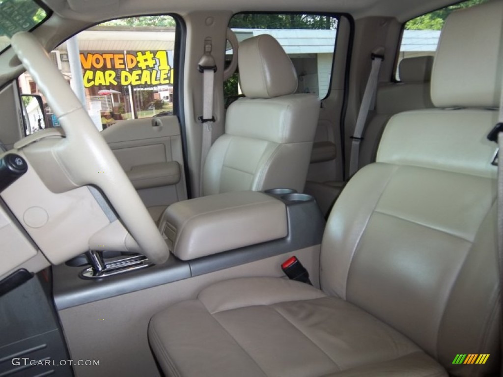 2005 F150 Lariat SuperCrew 4x4 - Medium Wedgewood Blue Metallic / Tan photo #18