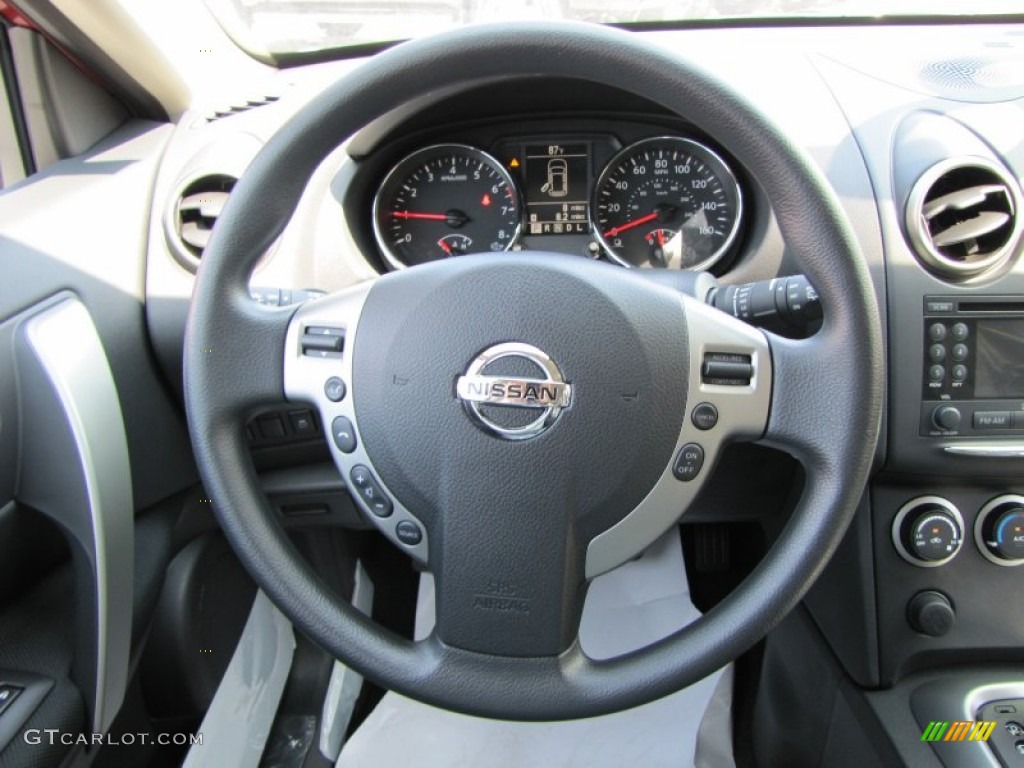 2011 Rogue SV - Cayenne Red / Black photo #11