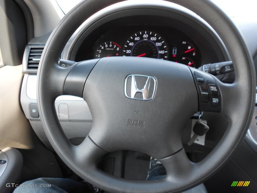 2009 Honda Odyssey LX Gray Steering Wheel Photo #50309403