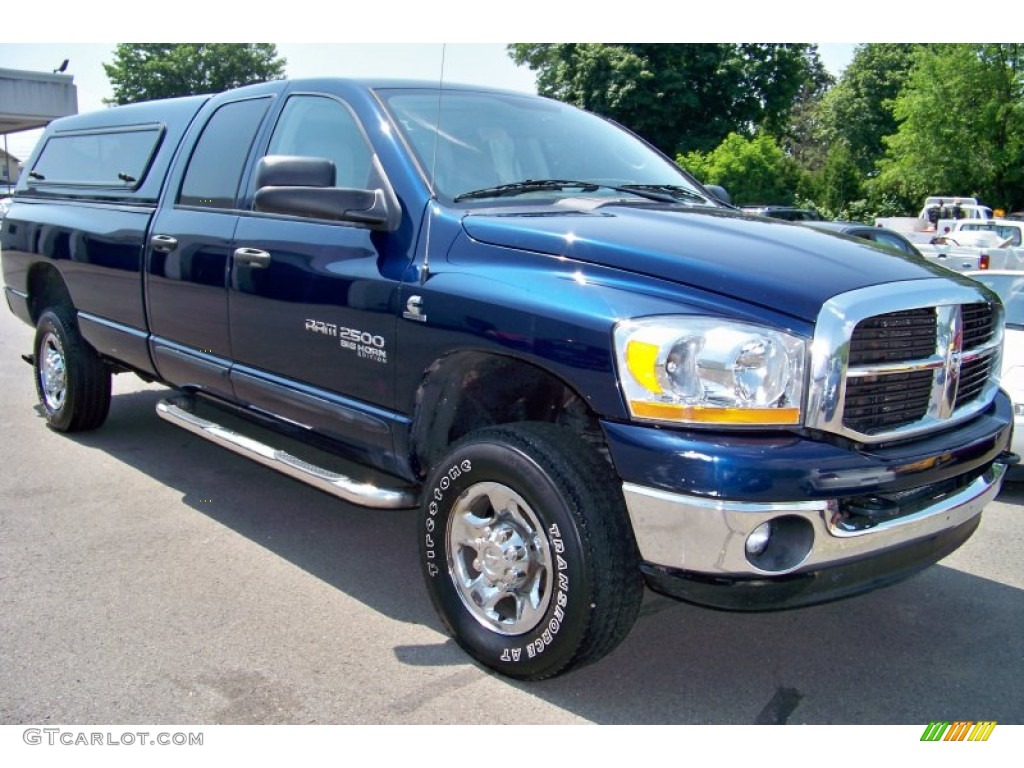 2006 Ram 2500 SLT Quad Cab 4x4 - Patriot Blue Pearl / Medium Slate Gray photo #5