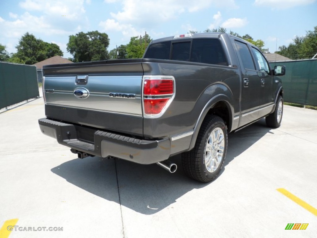 2011 F150 Platinum SuperCrew - Sterling Grey Metallic / Steel Gray/Black photo #3