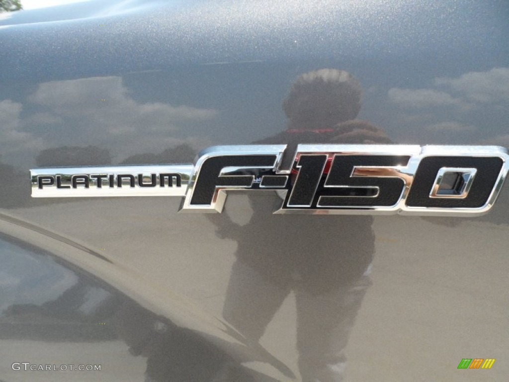 2011 F150 Platinum SuperCrew - Sterling Grey Metallic / Steel Gray/Black photo #12