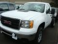 Summit White - Sierra 3500HD Work Truck Regular Cab 4x4 Chassis Photo No. 3