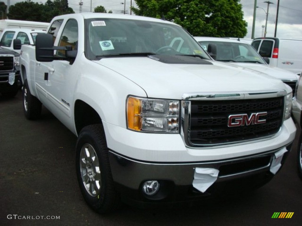 2011 Sierra 3500HD SLT Crew Cab 4x4 - Summit White / Ebony photo #1