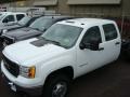 Summit White - Sierra 3500HD Work Truck Crew Cab Chassis Photo No. 3