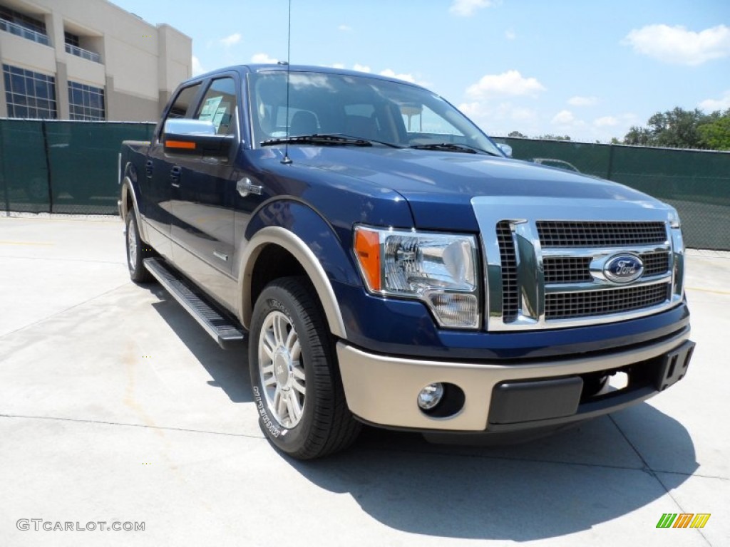 2011 F150 King Ranch SuperCrew - Dark Blue Pearl Metallic / Chaparral Leather photo #1