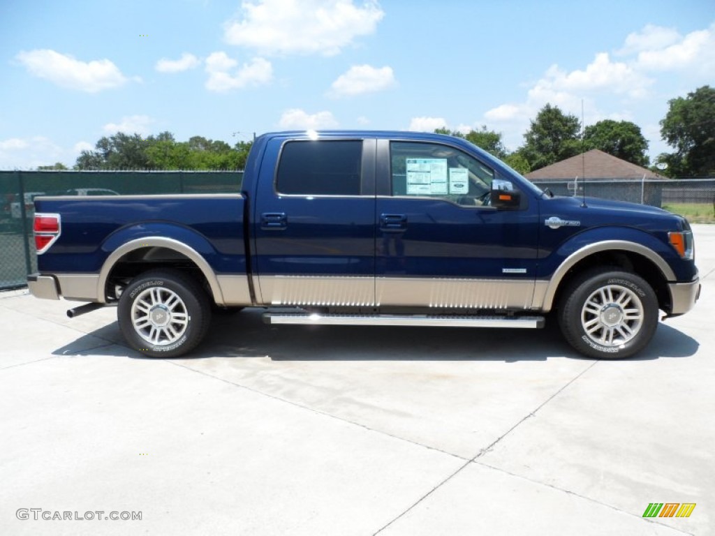 2011 F150 King Ranch SuperCrew - Dark Blue Pearl Metallic / Chaparral Leather photo #2