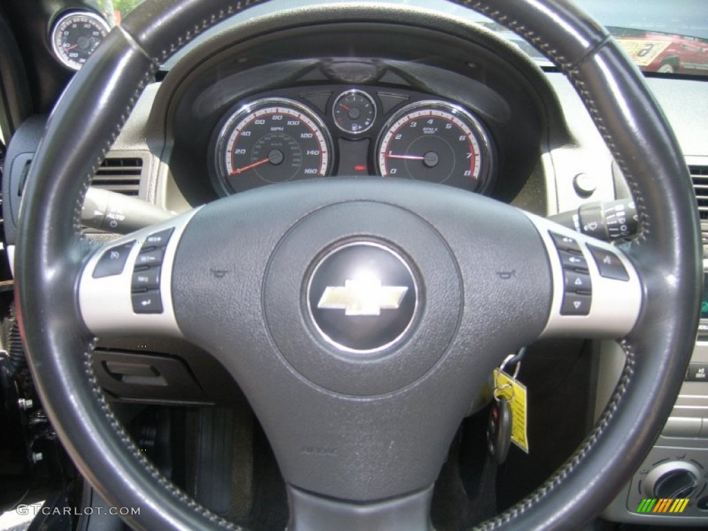 2007 Chevrolet Cobalt SS Supercharged Coupe Ebony/Red Steering Wheel Photo #50312976