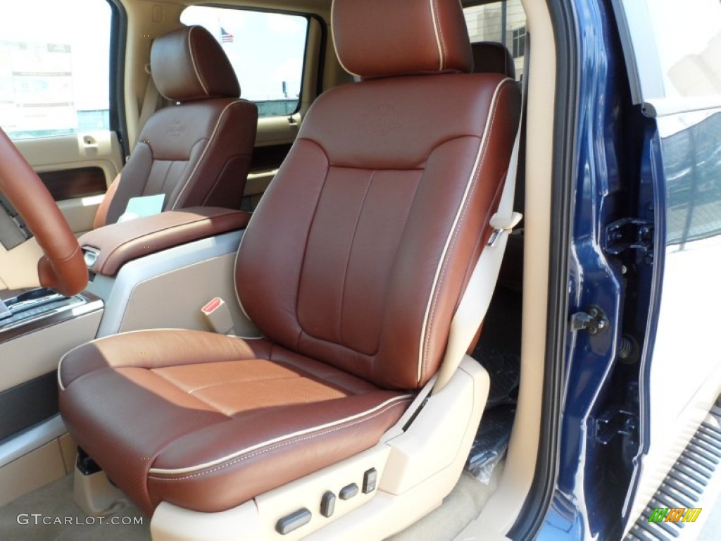 2011 F150 King Ranch SuperCrew - Dark Blue Pearl Metallic / Chaparral Leather photo #26