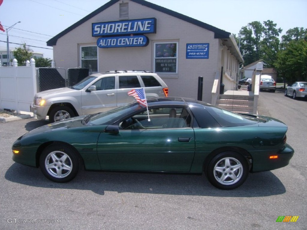 1997 Camaro Z28 Coupe - Polo Green Metallic / Beige photo #2