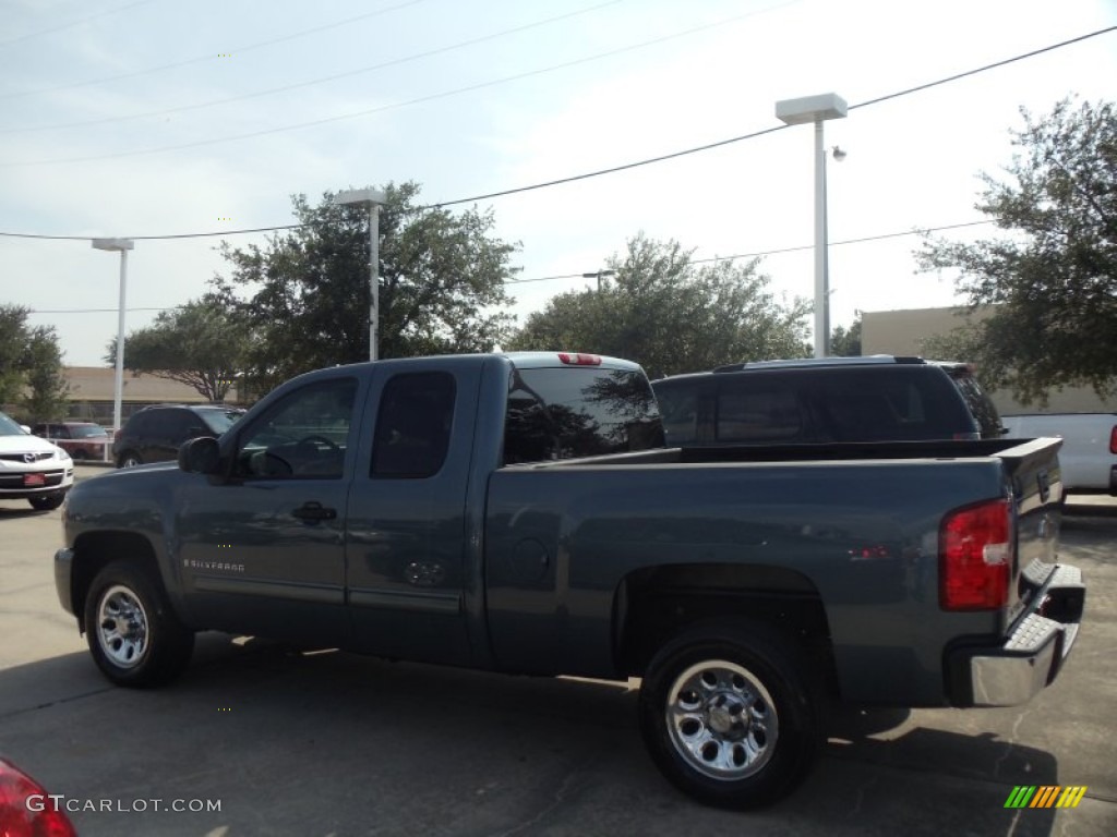 2009 Silverado 1500 LT Extended Cab - Blue Granite Metallic / Dark Titanium photo #6