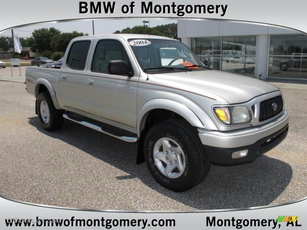 2004 Tacoma V6 PreRunner TRD Double Cab - Lunar Mist Metallic / Charcoal photo #1