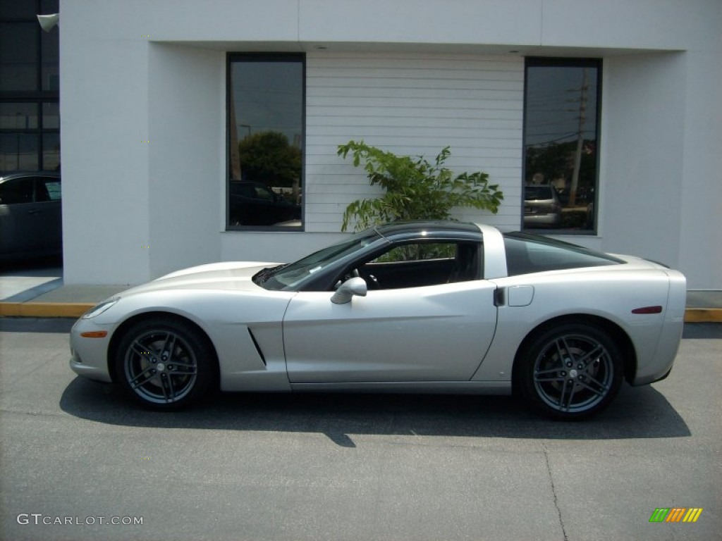 2007 Corvette Coupe - Machine Silver Metallic / Ebony photo #4