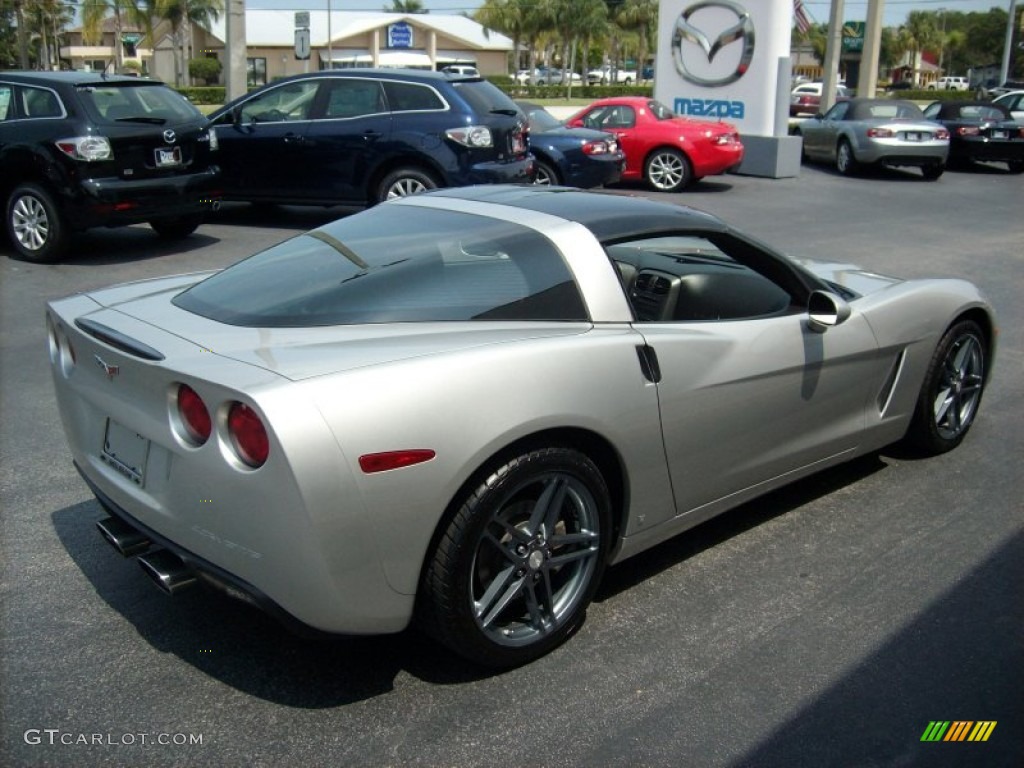 2007 Corvette Coupe - Machine Silver Metallic / Ebony photo #6