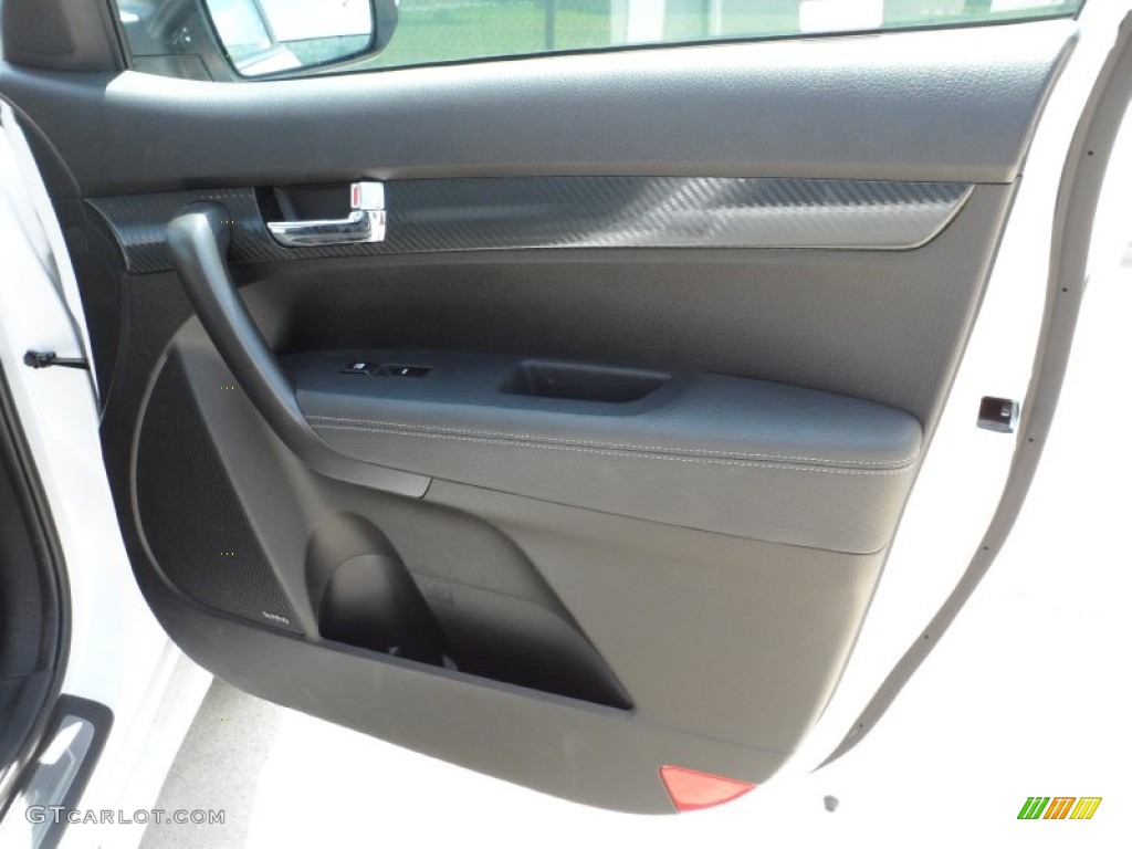 2011 Kia Sorento SX V6 Black Door Panel Photo #50314695