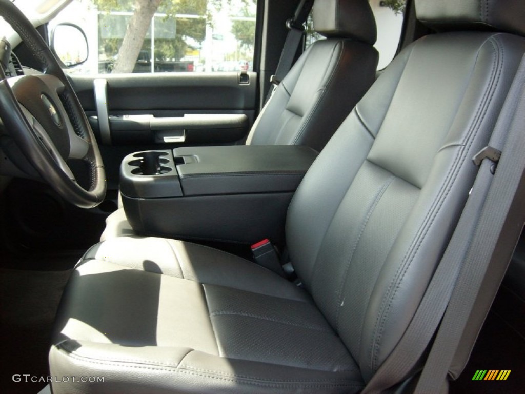 Ebony Interior 2008 Chevrolet Silverado 1500 LT Extended Cab Photo #50314884