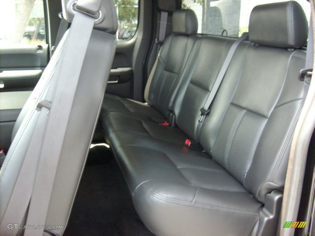 Ebony Interior 2008 Chevrolet Silverado 1500 LT Extended Cab Photo #50314998