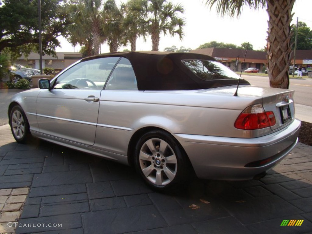 2005 3 Series 325i Convertible - Titanium Silver Metallic / Grey photo #5