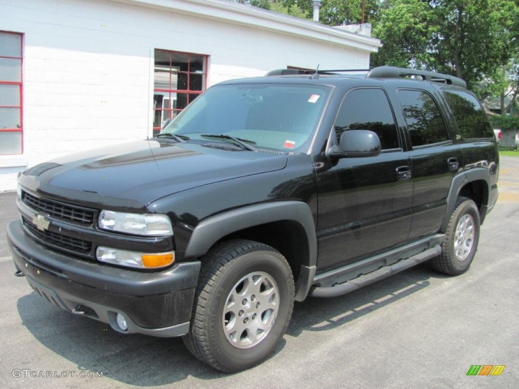 2004 Tahoe Z71 4x4 - Black / Tan/Neutral photo #1