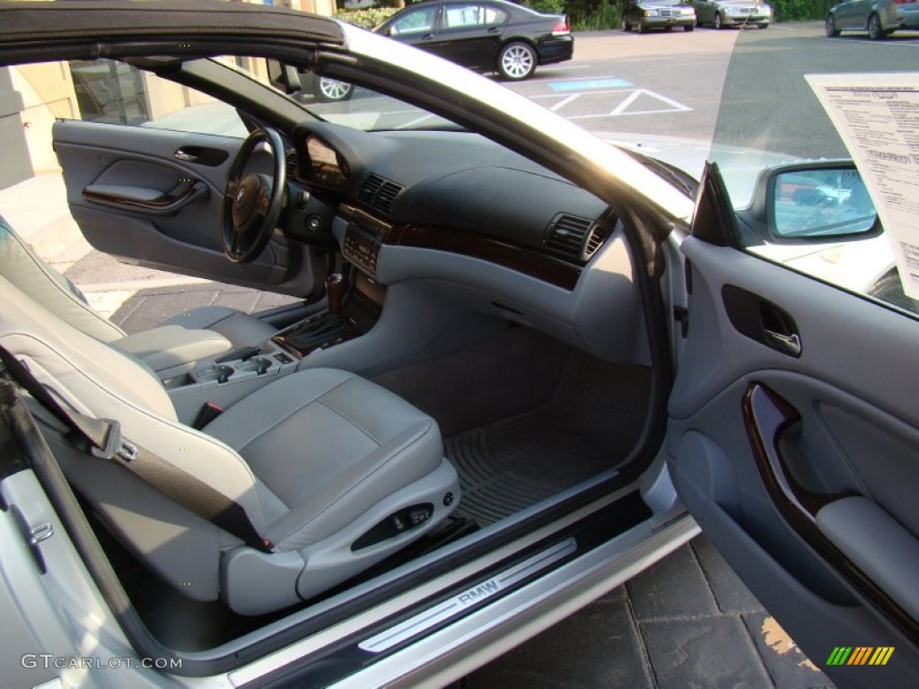 2005 3 Series 325i Convertible - Titanium Silver Metallic / Grey photo #12