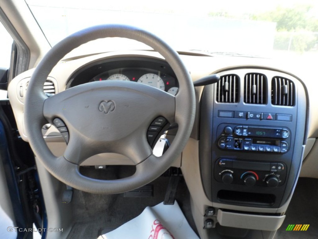 2002 Dodge Caravan SE Taupe Dashboard Photo #50317746