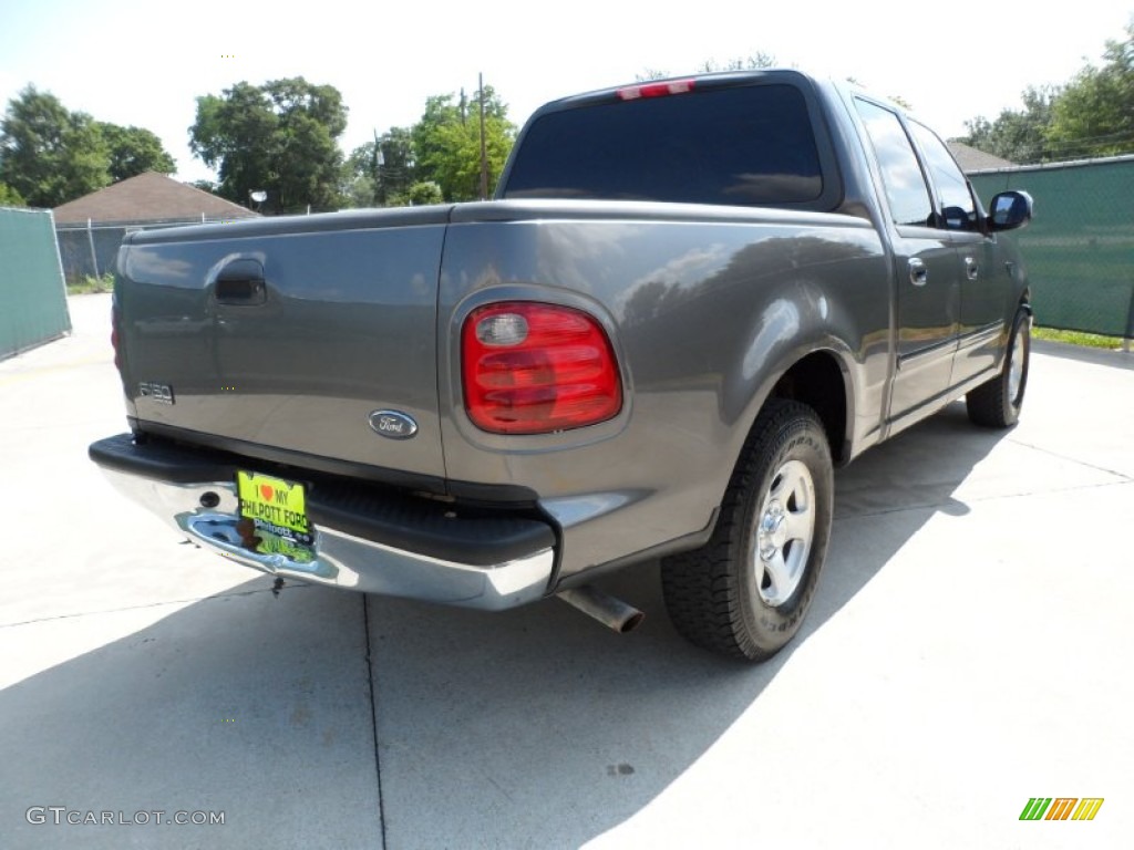 2002 F150 XLT SuperCrew - Dark Shadow Grey Metallic / Dark Graphite photo #3