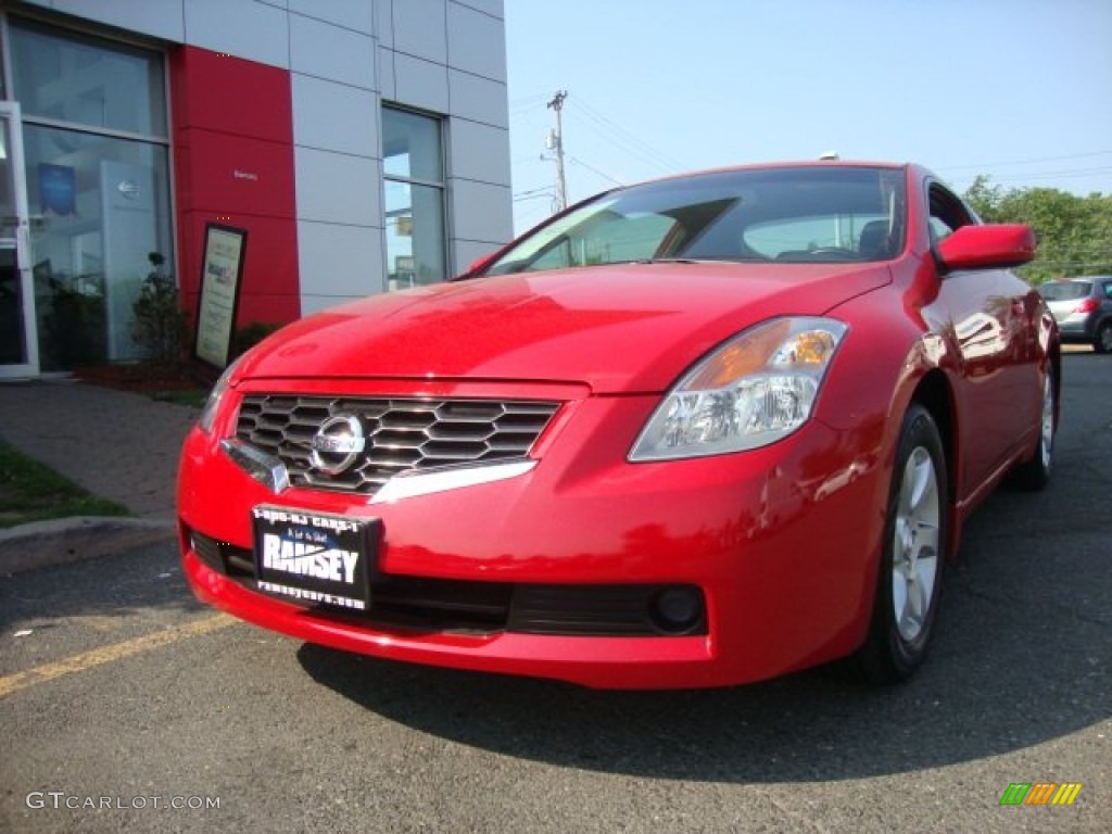 2009 Altima 2.5 S Coupe - Code Red Metallic / Charcoal photo #1