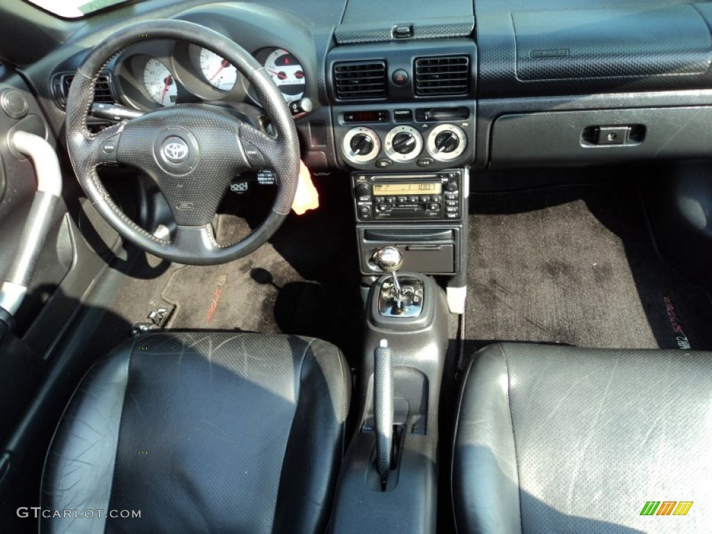 2002 Toyota MR2 Spyder Roadster Black Dashboard Photo #50318574